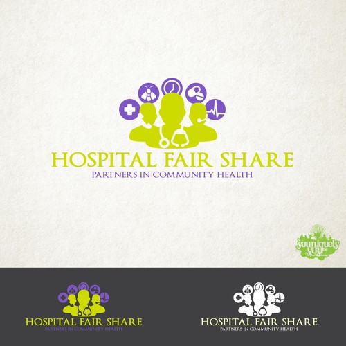 Hospital Fair Share Concept Logo