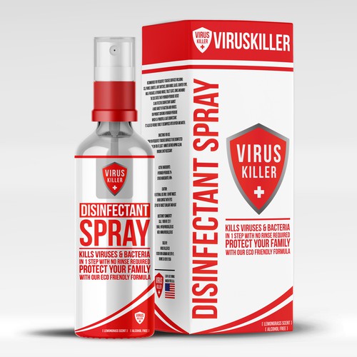 Disinfectant Spray Bottle Design