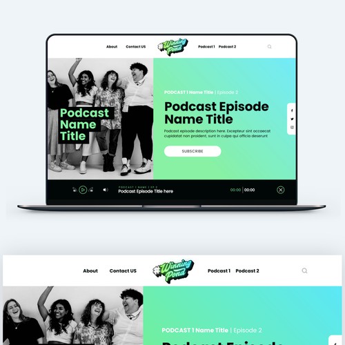 Homepage Design for a Podcast 