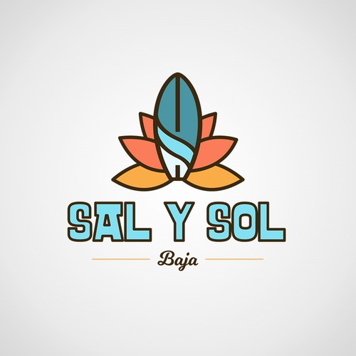 Fun Logo for Mexican Yoga & Surf Resort