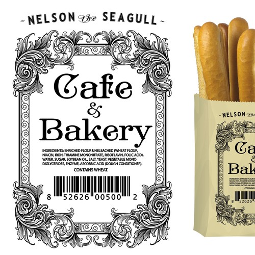 Cafe and Bakery packaging.