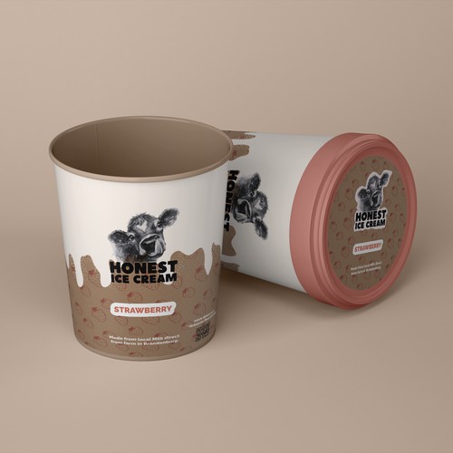 Package for crafted Ice cream luxury brand