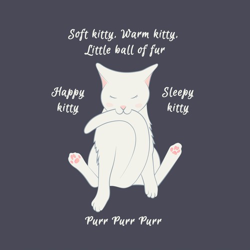 Cute Kitty t-shirt design for women
