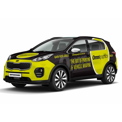 Kia Sportage Wrapping Design for Omnigraphics