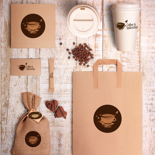 Design an awesome logo for Coffee & Spaceships