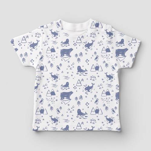 Arctic theme baby and kids pattern