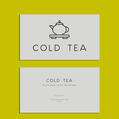 Business card | Cold tea, bar