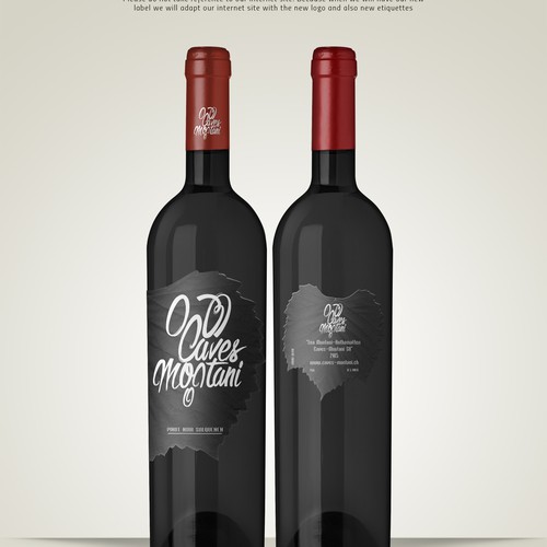 Wine label design