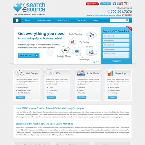 Website Design for The Search Source