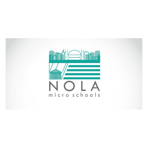 Creative logo for an innovative school in New Orleans