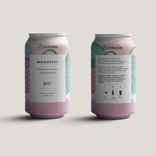 Whoopsy! Shake strawberry packaging