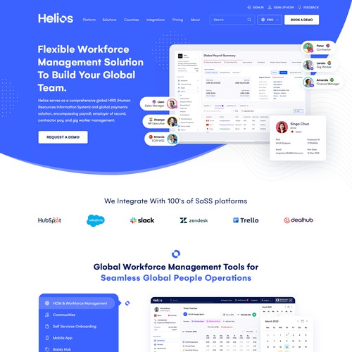 Helios Website SaaS Concept