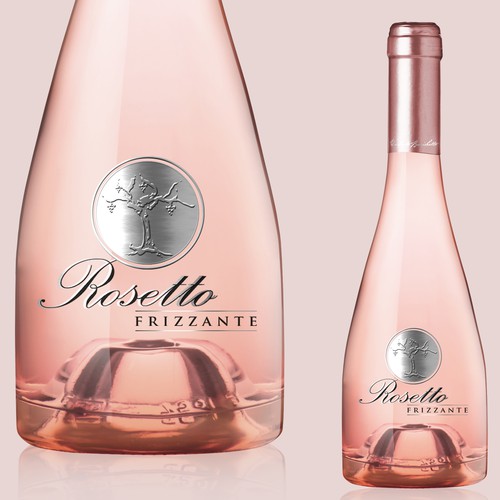 Wine label design for Rosetto Wine