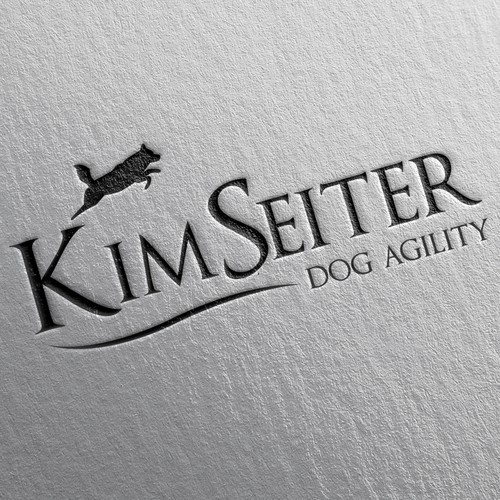 Competition dog agility instructor logo for high-end dog training