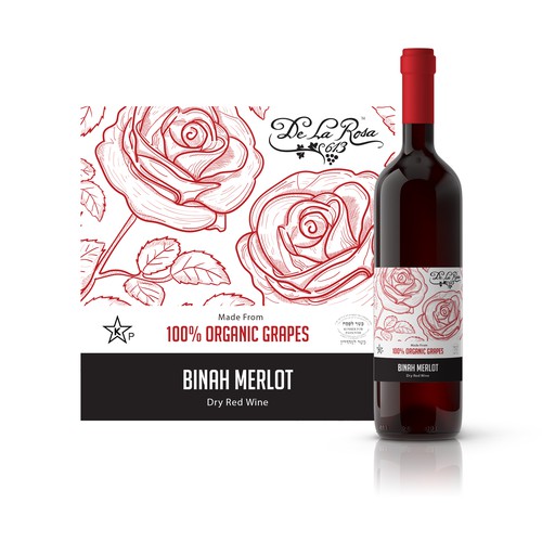 Wine Label Design for De La Rosa