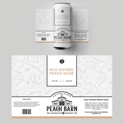 Peach Barn Farmhouse & Brewery Label