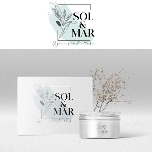 Elegant logo for organic cosmetics product