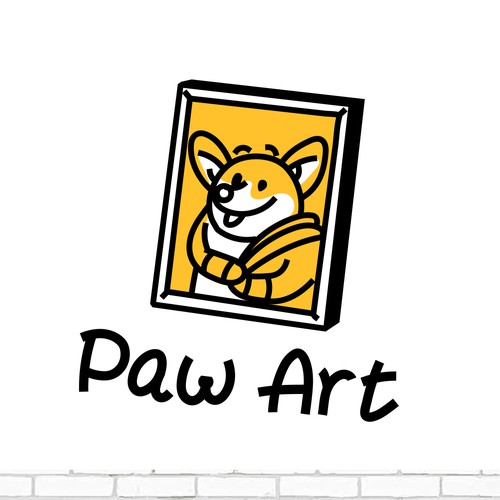 logo for a pet art ecommerce store
