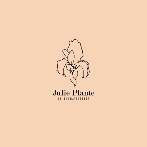 Logo concept for "Julie Plante, MD Dermatologist".