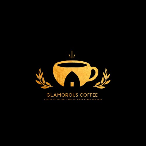 Glamorous coffee GOLD LOGO I