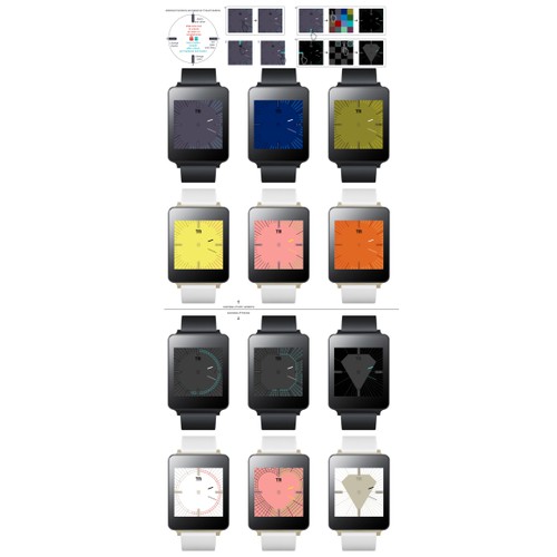 Design watch faces for Android Wear Smart watch : LG Gwatch , Moto360