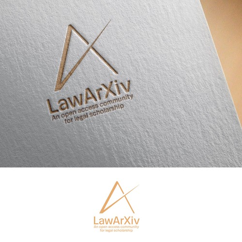 Winning logo of LawArXiv