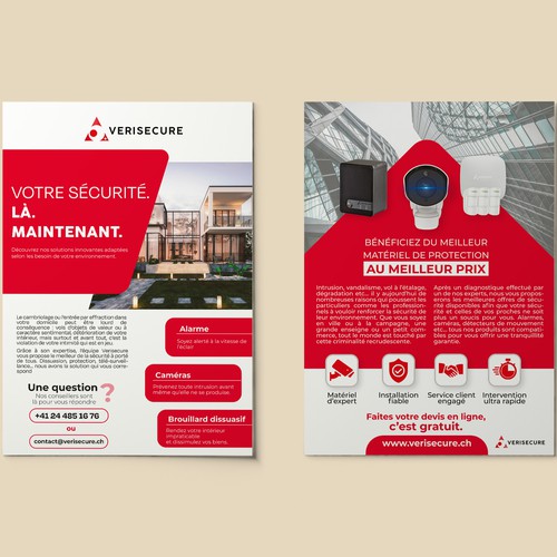 Flyer design for a security company