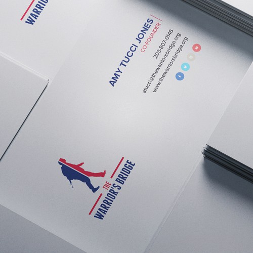 Create a killer business card for a veteran's non profit