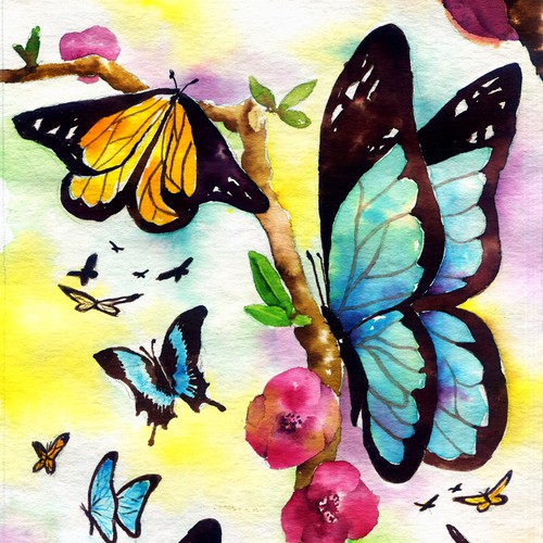 butterfly painting