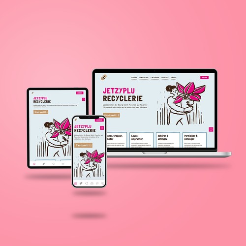 Webdesign pour une association / recyclerie