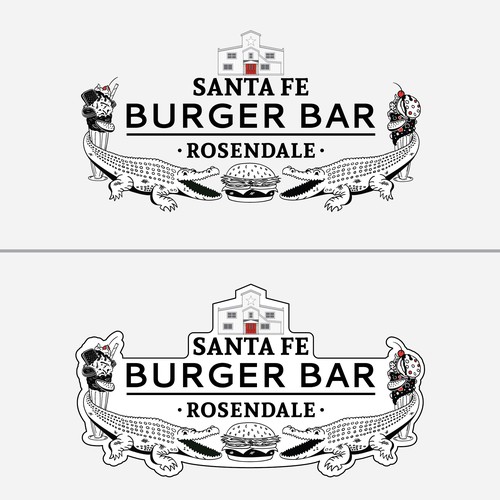 Logo Concept for Santa Fe Burger Bar - Seventh Pass