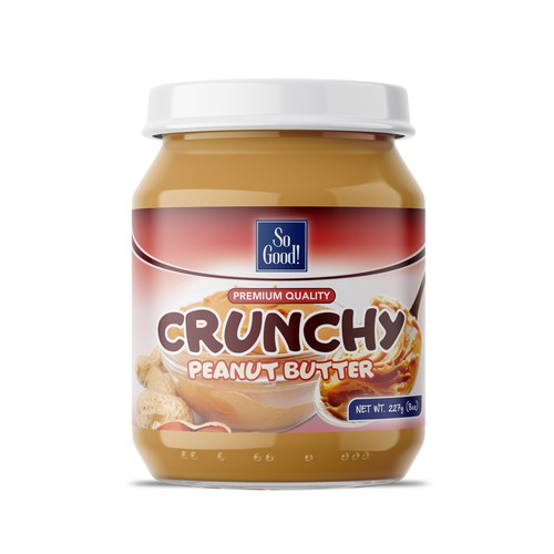 Peanut butter label design