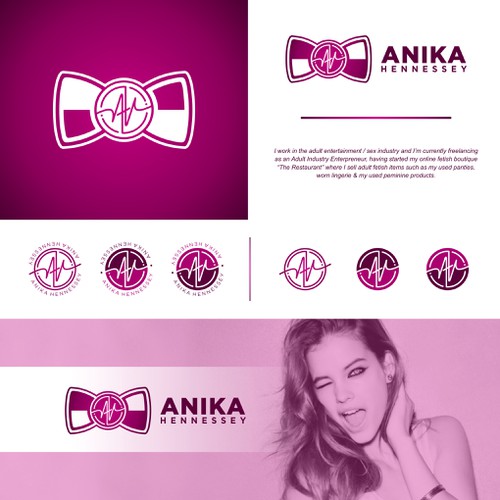 Unique logo concept for Anika Hennessey