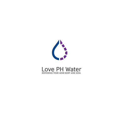 Logo concept fo water PH  service