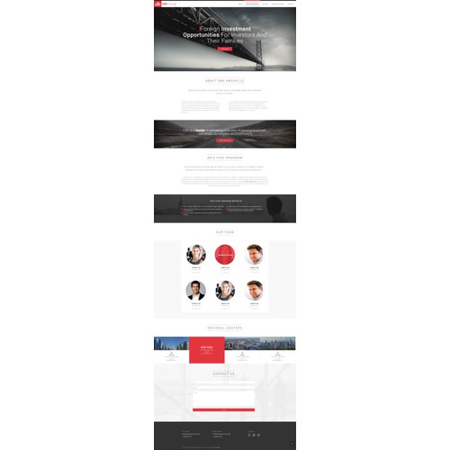 EB5 Program Website Home Page