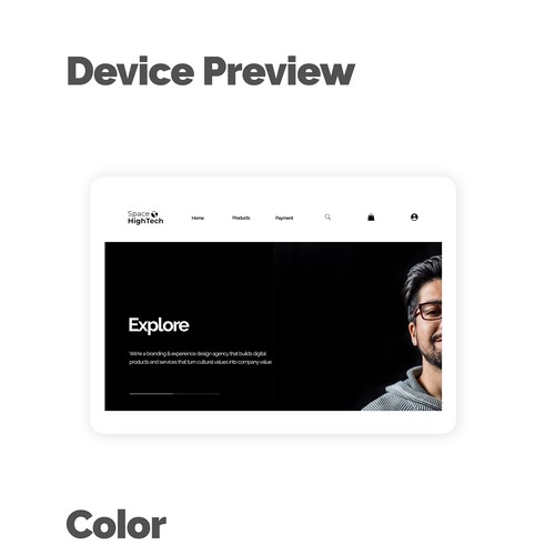 Clean, Elegant and Modern UI Website Design
