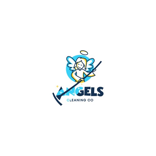 Логотип компании Angel's Cleaning Co