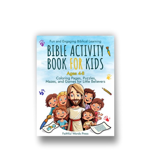 Fun Bible Activity Book For Kids Ages 3-5