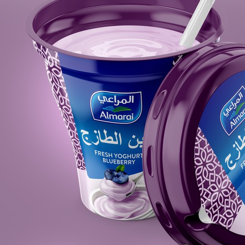 Almarai yoghurt packaging