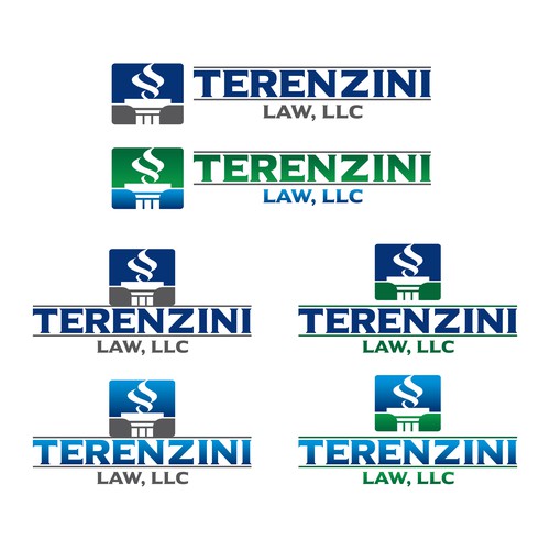 Simple clean logo for a law firm