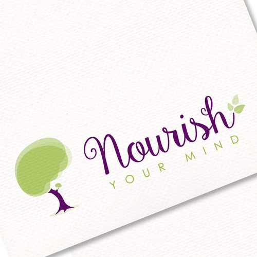 Create a bright, modern design for Nourish Your Mind.