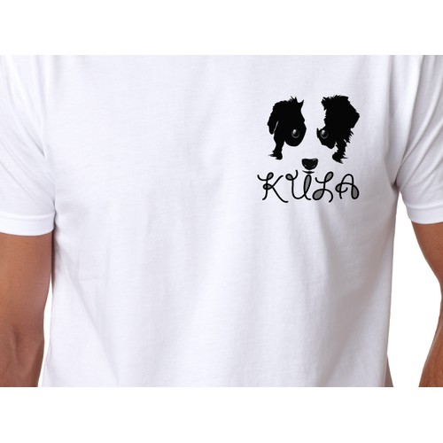 Yoga Logo that includes a picture of my dog Kula and the word Kula