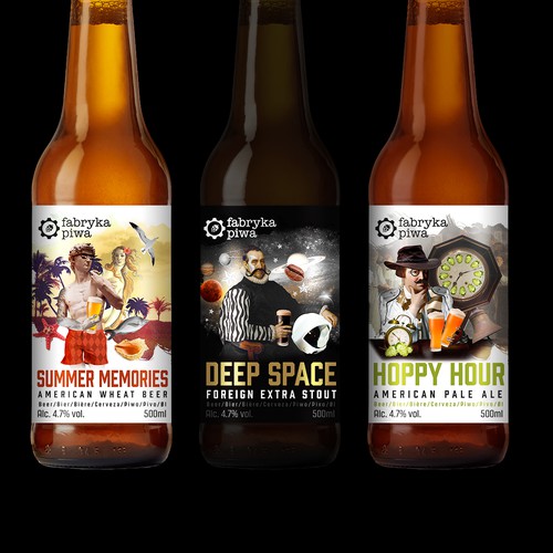 Craft beer labels