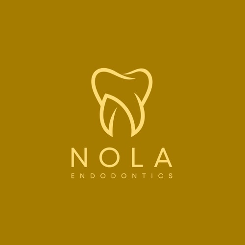 tooth shape with a combination of the letter N