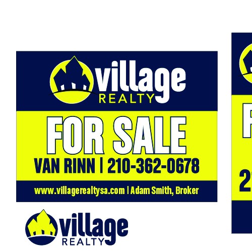 FOR SALE SIGN for Village Realty
