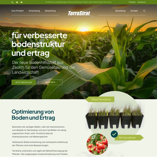 Design and implementation of Soil amender products for vegatables Website