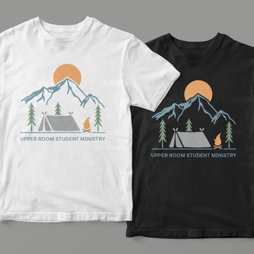 T-shirt design for summer camp