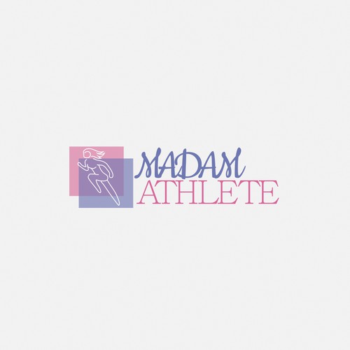 Logo concept for female athlete podcast.