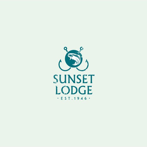 Create a vintage logo for my fishing / hunting lodge.
