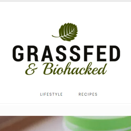 Logo for blog Grassfed and Biohached